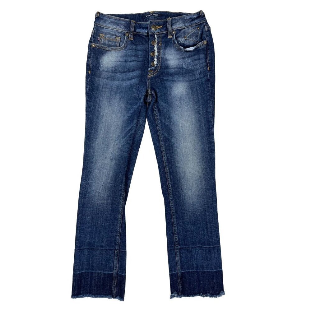 Vigoss Jagger Straight Crop Jeans 26x26 High Rise Button Fly - Picture 1 of 8